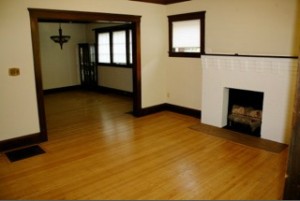 Homes for Rent Cleveland Ohio on Lake Avenue fireplace